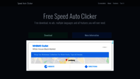 What Speedautoclicker.net website looked like in 2019 (4 years ago)