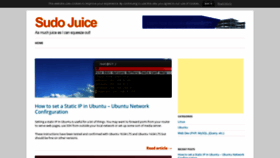What Sudo-juice.com website looked like in 2019 (4 years ago)