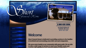 What Shortfuneralhome.com website looked like in 2019 (4 years ago)