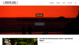 What Senioragir.fr website looked like in 2019 (5 years ago)