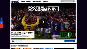 What Sega.co.uk website looked like in 2019 (5 years ago)