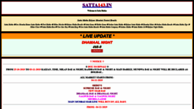 What Satta143.in website looked like in 2019 (4 years ago)