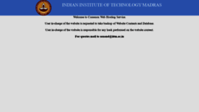 What Sports.iitm.ac.in website looked like in 2019 (4 years ago)