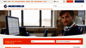 What Studieonline.de website looked like in 2019 (4 years ago)