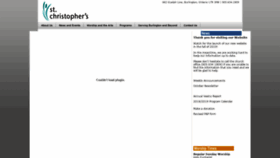 What Stchristophersburlington.com website looked like in 2019 (4 years ago)