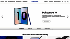 What Samsung.fr website looked like in 2019 (4 years ago)