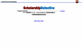 What Scholarshipdetective.com website looked like in 2019 (4 years ago)