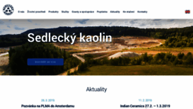 What Sedlecky-kaolin.cz website looked like in 2019 (4 years ago)