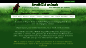 What Sensibilite-animale.com website looked like in 2019 (4 years ago)