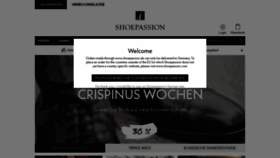 What Shoepassion.de website looked like in 2019 (4 years ago)