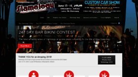 What Slamology.com website looked like in 2019 (4 years ago)