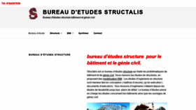 What Structalis.fr website looked like in 2019 (4 years ago)
