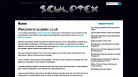 What Sculptex.co.uk website looked like in 2019 (4 years ago)