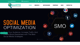 What Saijith.in website looked like in 2019 (4 years ago)