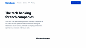 What Starkbank.com website looked like in 2019 (4 years ago)