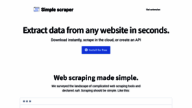 What Simplescraper.io website looked like in 2019 (4 years ago)