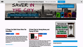 What Saverinthecity.com website looked like in 2019 (4 years ago)