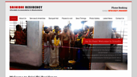 What Srinidhiresidency.in website looked like in 2019 (4 years ago)