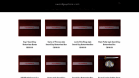 What Swordguystore.com website looked like in 2019 (4 years ago)