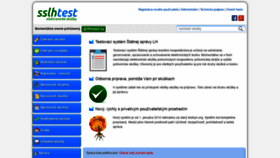 What Sslhtest.sk website looked like in 2019 (4 years ago)