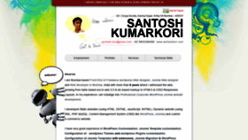 What Santoshkori.com website looked like in 2019 (4 years ago)