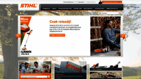 What Stihl.hu website looked like in 2019 (4 years ago)