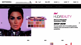 What Sephora.ae website looked like in 2019 (4 years ago)