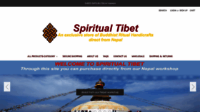 What Spiritualtibet.com website looked like in 2019 (4 years ago)