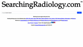 What Searchingradiology.com website looked like in 2019 (4 years ago)