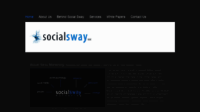 What Socialswaymarketing.com website looked like in 2019 (4 years ago)