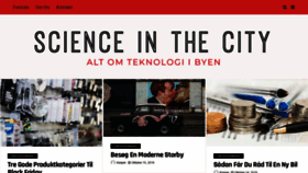 What Scienceinthecity.dk website looked like in 2019 (4 years ago)