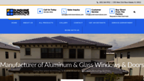 What Sunshinewindows.com website looked like in 2019 (4 years ago)