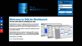 What Sqlite-workbench.com website looked like in 2019 (4 years ago)