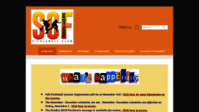 What Scfpickleballclub.com website looked like in 2019 (4 years ago)