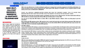 What Smslive247.com.ng website looked like in 2019 (4 years ago)