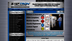 What Steptron.com website looked like in 2019 (4 years ago)