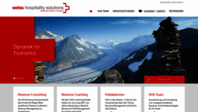 What Swisshospitalitysolutions.ch website looked like in 2019 (4 years ago)