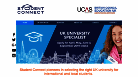 What Studentconnect.org.uk website looked like in 2019 (4 years ago)