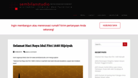 What Sembilanstudio.com website looked like in 2019 (4 years ago)