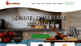 What Spisriktig.no website looked like in 2019 (4 years ago)