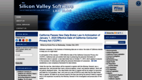 What Siliconvalleysoftwarelaw.com website looked like in 2019 (4 years ago)