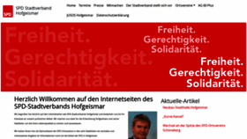 What Spd-stadtverband-hofgeismar.de website looked like in 2019 (4 years ago)