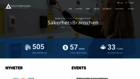 What Sakerhetsbranschen.se website looked like in 2019 (4 years ago)