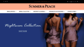 What Summerandpeach.com website looked like in 2019 (4 years ago)