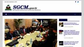 What Sgcm.gouv.ht website looked like in 2019 (4 years ago)