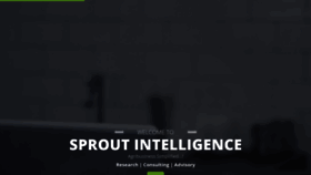 What Sproutintelligence.com website looked like in 2019 (4 years ago)