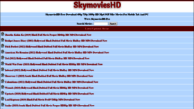 What Skymovieshd.rocks website looked like in 2019 (4 years ago)