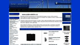 What Solar-elektro.cz website looked like in 2019 (4 years ago)