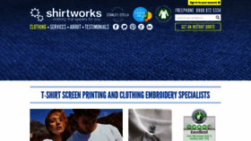 What Shirtworks.co.uk website looked like in 2019 (4 years ago)