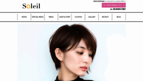What Soleil-hair.net website looked like in 2019 (4 years ago)